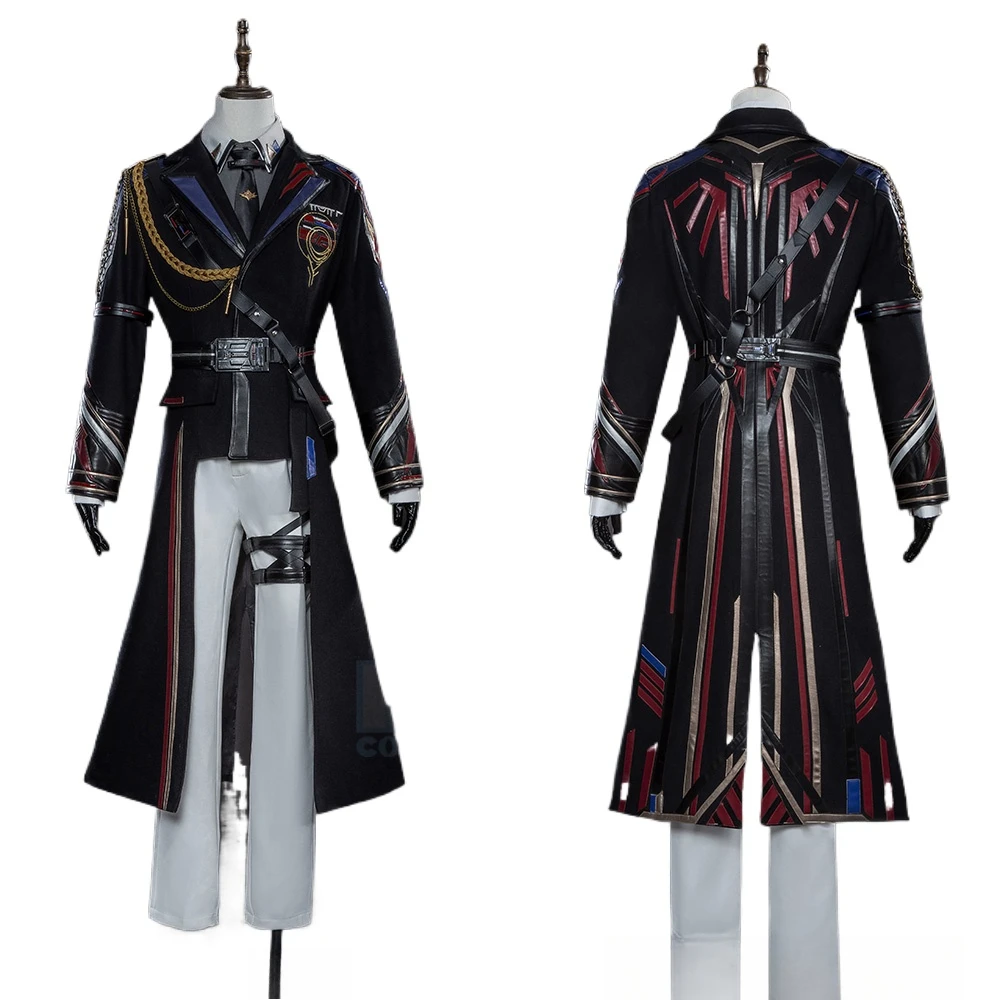 Game Love And Deepspace Caleb Cosplay Costume High Quality Coat Shirt Pants Hat Set For Cosplay Studio