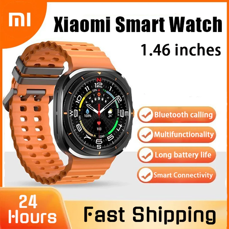 Xiaomi Smart Watch Ultra Smart Bracelet Men GPS Trackr NFC HD Sapphire Screen Bluetooth Call IP68 Outdoor Watch New Upgraded