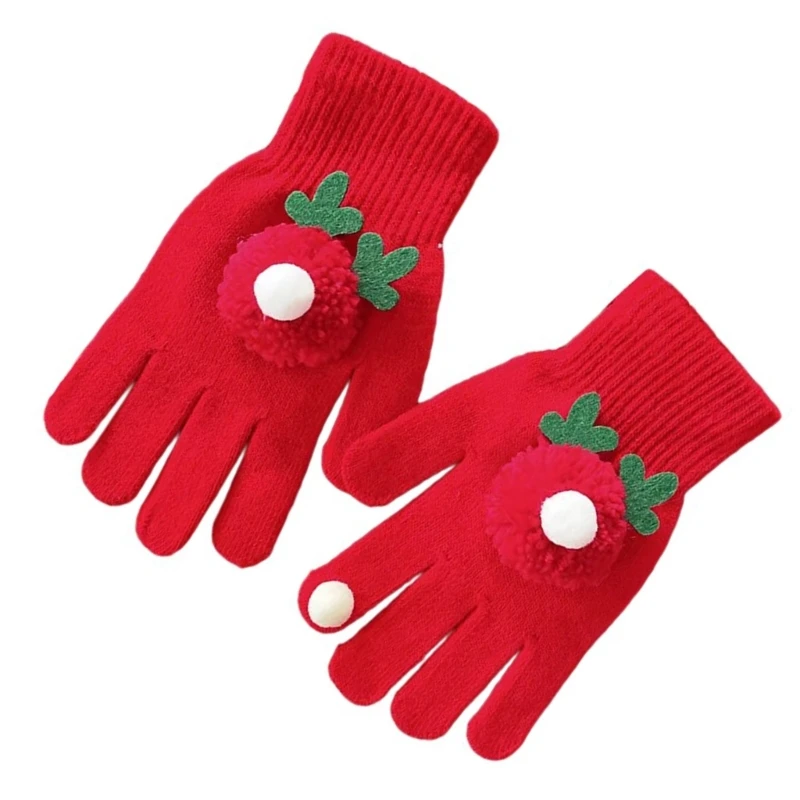 Festival Theme Gingerbreadman/Snowman Gloves for Outdoor Activity Warm Handwear