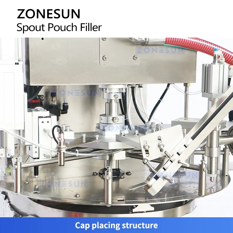 ZONESUN ZS-SVFC1P سطح المكتب صنبور الحقيبة صلصة ملء آلة السد مضخة دوارة قطعة واحدة منتجات لزجة المربى الكاتشب