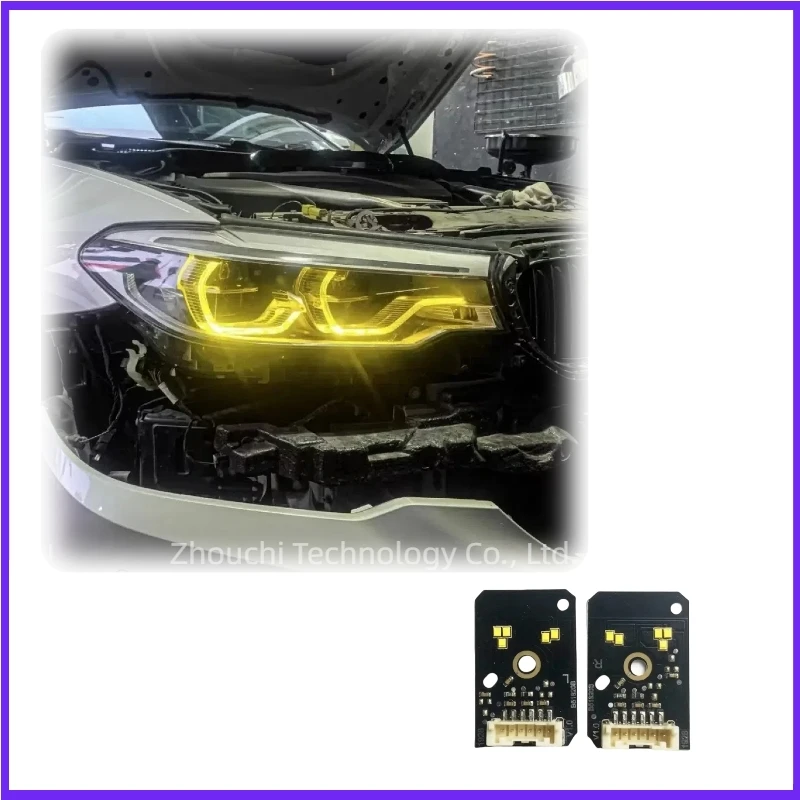 

For BMW Yellow DRL Daytime Running Lights LED Board Chip 5 Series G30 G31 F90 M5 Headlight Module 63117214939 63117214940