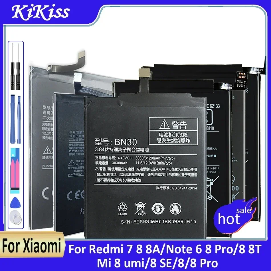 BM3J BM3F BN46 BM3E BM3D BM4J BN51 Battery for Xiaomi 8 mi 8 M8 SE MI8 Lite/Mi8 Pro Mi 8 Explorer/for Redmi 7 8A Note 6 8 Pro