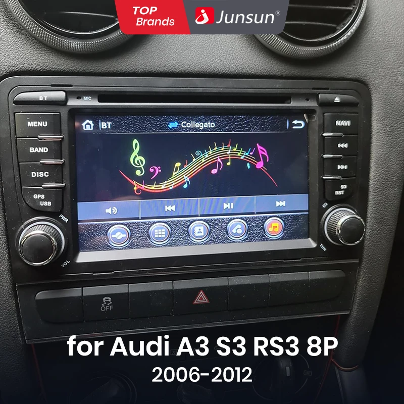 Junsun Android 13 Radio Car Radio for Audi A3 8p 2007-2015 S3 RS3 Sportback Car Intelligent Systems for Apple Carplay GPS RDS 4G