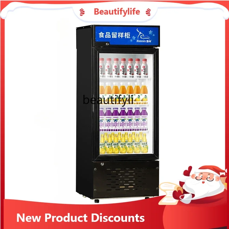 

A61 Food Sample Cabinet Fresh Cabinet Vertical Beverage Display Freezer Single Door Refrigerator
