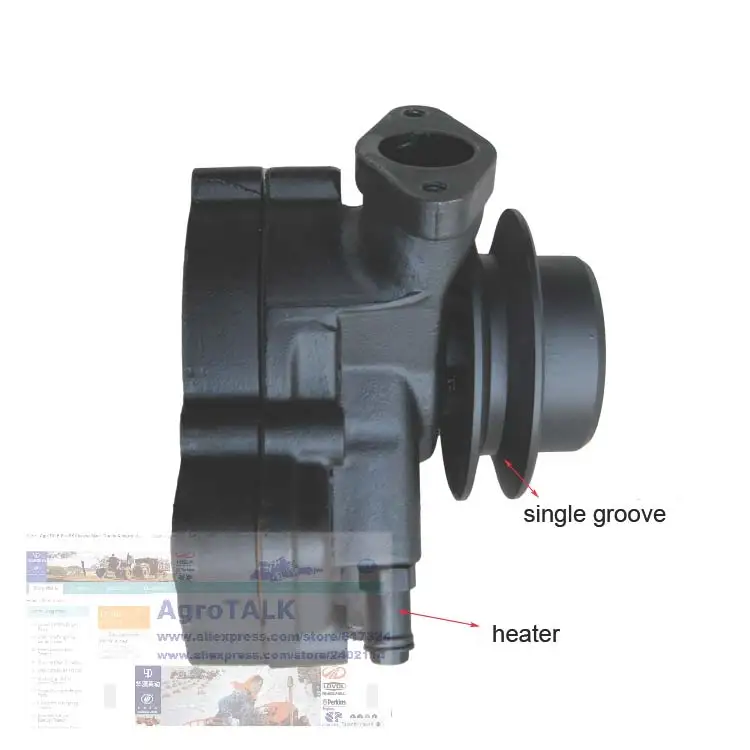 Water pump (with no heater pipe) for Jiangdong engine JD290 / TY295IT / TY395IT / TY3100IT / JD495T