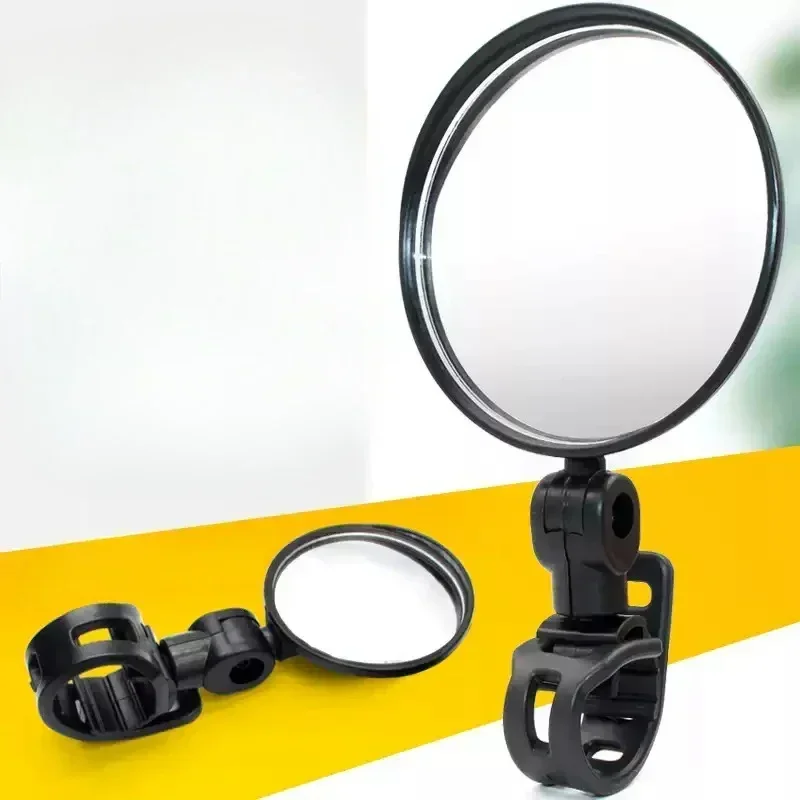 1/2pcs Bicycle Rearview Mirror 360 Degree Rotation Auxiliary Convex Mirror Handlebar Mount Cycling Bike Rear View Mirrors