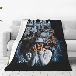 Jul Bootleg Flannel Blanket Music Rapper Super Soft Throw Blanket for Couch Chair Sofa Bed Travelling Bedspread Sofa Bed Cover