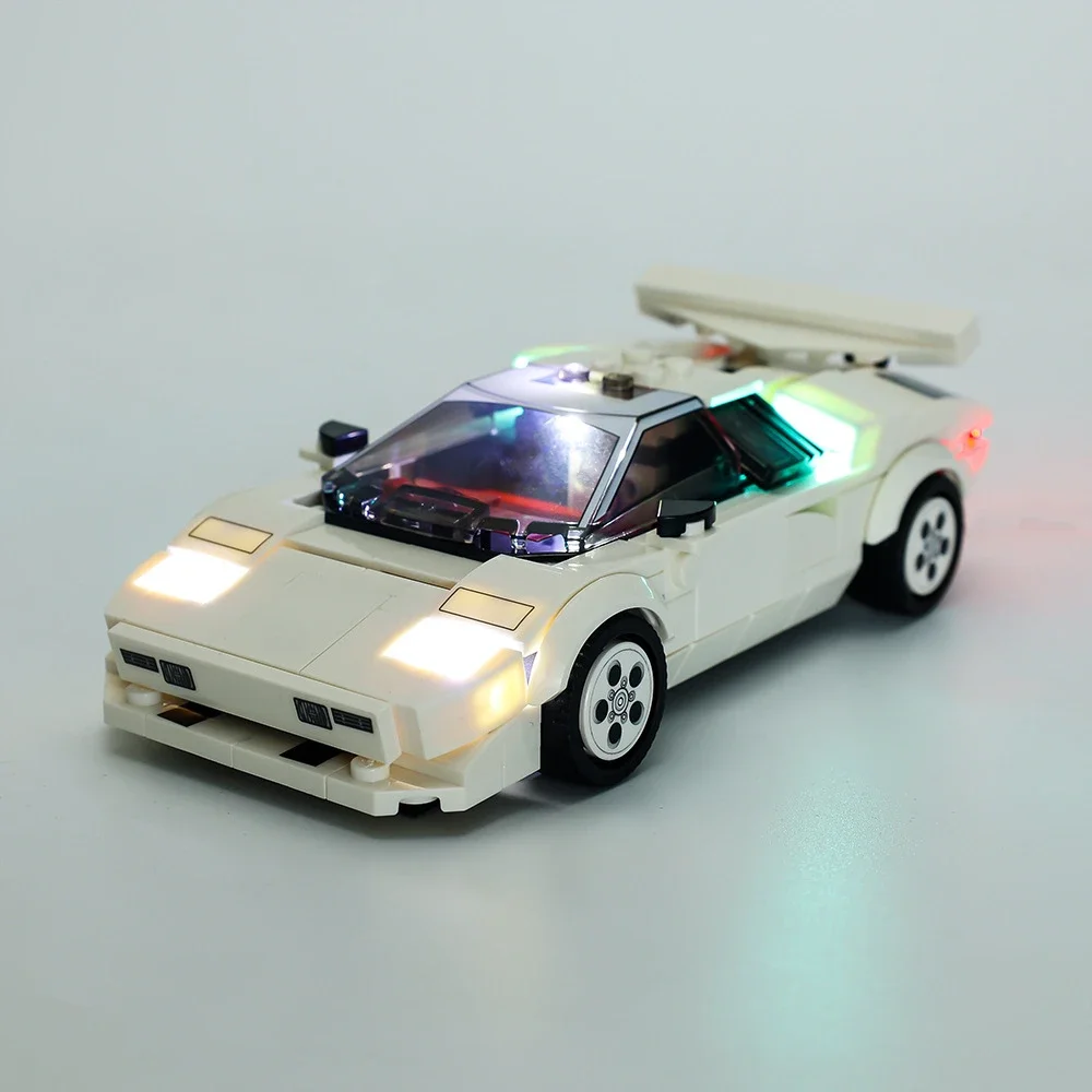 

Без строительных блоков лампа освещения для Countach 76908 DIY игрушки подарок только набор освещения