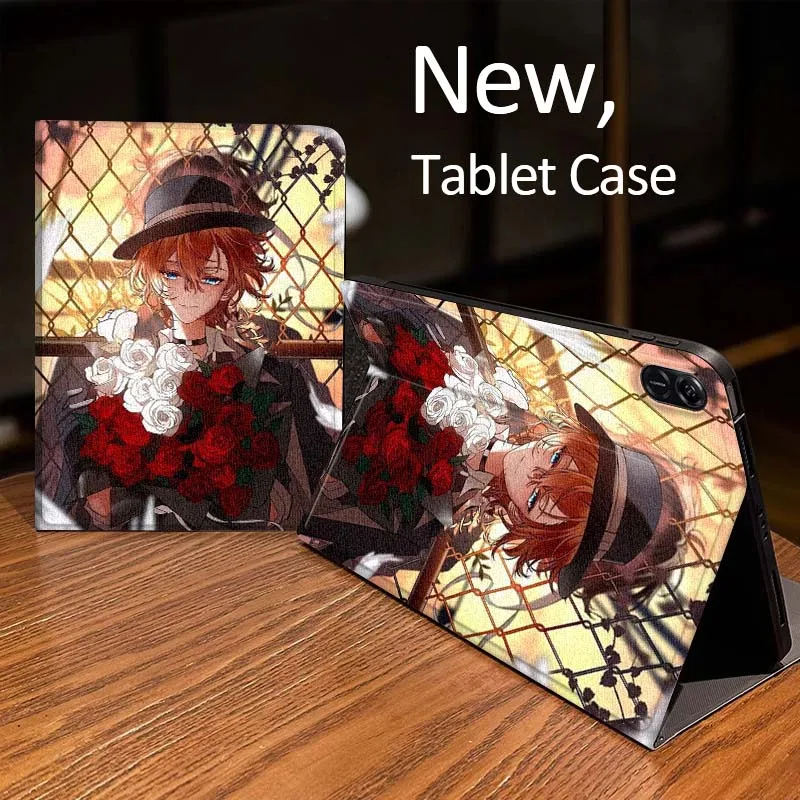 

Bungo Stray Dogs Cartoon For MediaPad MatePad Air SE Pro M6 M5 M2 T10s T5 10 11 12.6 11.5 12 X 10.8 Inch 10.1 Tablet Case