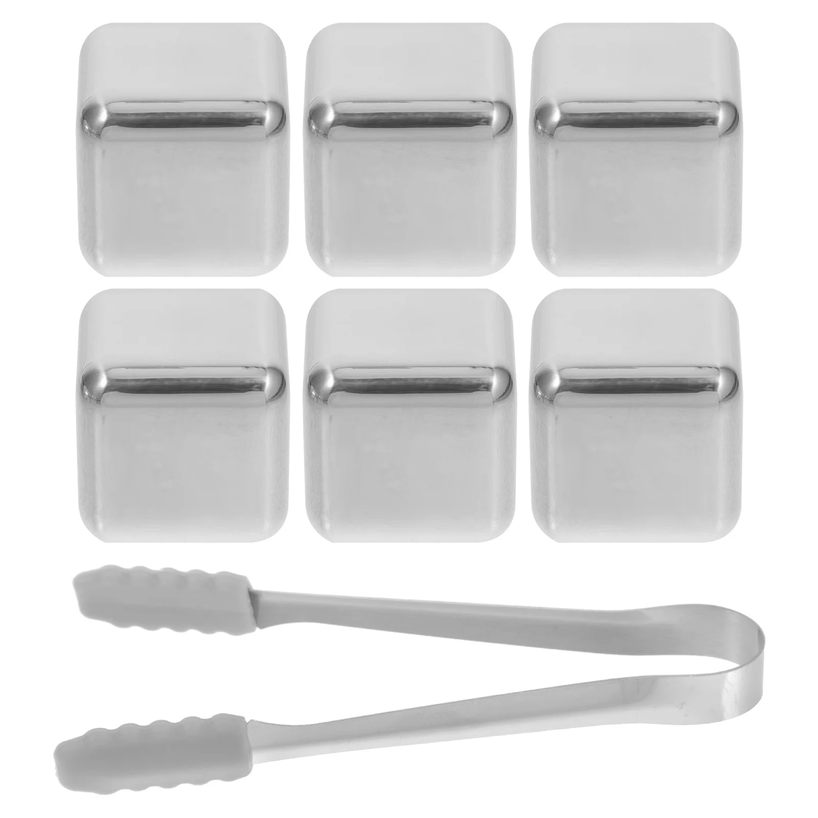 

Stainless Steel Ice Cubes Parties Ice-cube for Wine Chill Metal Reusable Chilling Stones