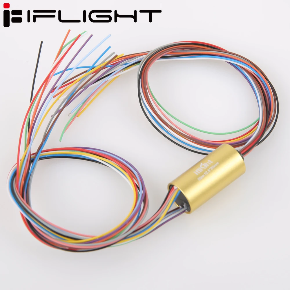 iFlight High Current Gimbal Slipring 12.5mm 12 Circuits 2A for iPower Motor Hollow shaft gimbal motors