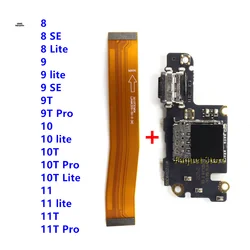 For Xiaomi Mi 10T 11 8 9 9T 10 11T 12T Pro Lite USB Charge Port Jack Dock Connector Charging Board Mainboard Flex Cable