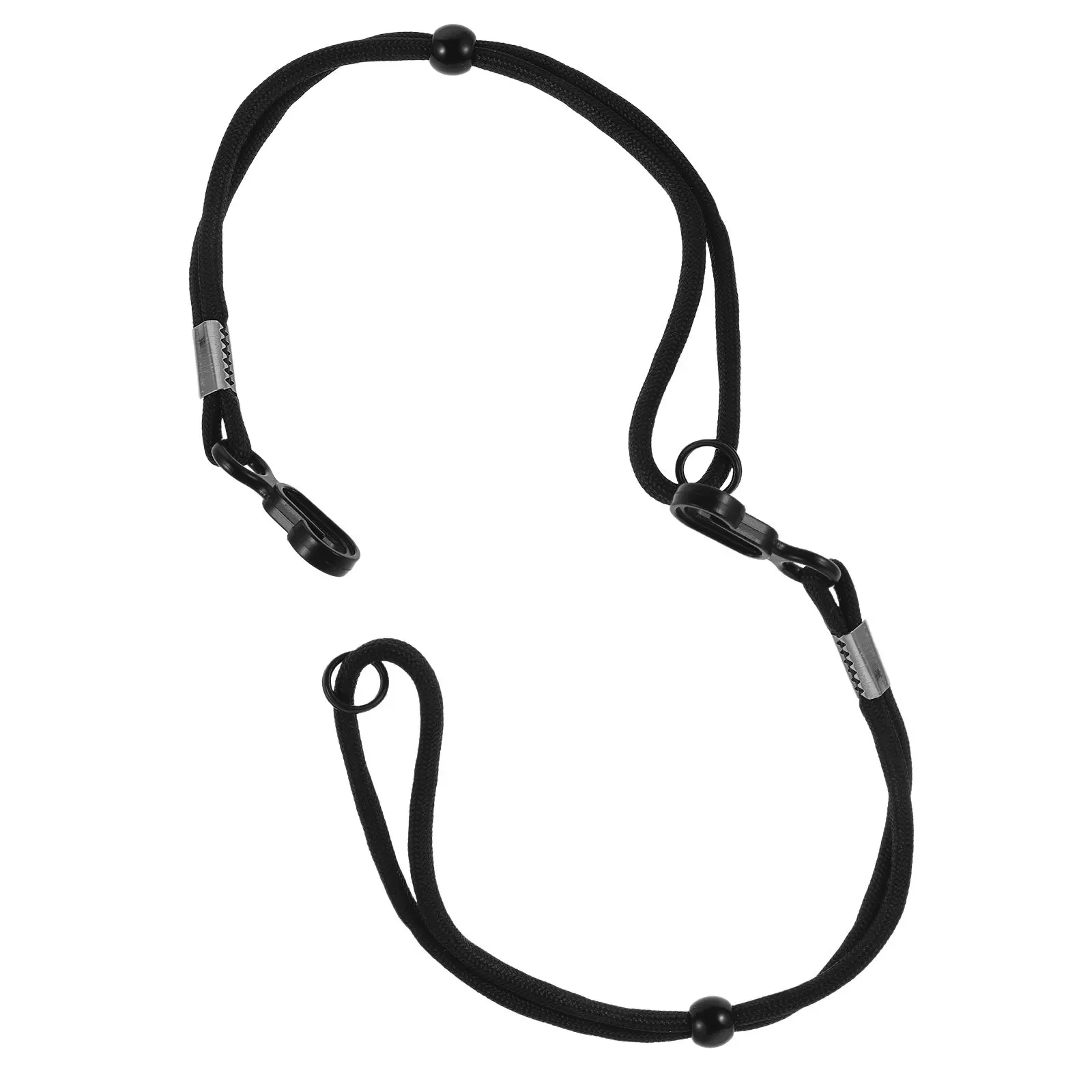 

1 Pair Lanyard Kids Winter Glove Rope Adjustable Strap Accessories Key Chain Black Elastic Ski Leash Gloves Wrist Straps