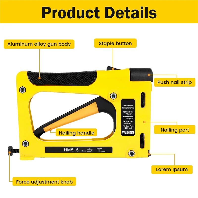 A61Z Deals Frame Nailing Machine For Woodworking Furniture Heavy Duty Construction Picture Frame Staple Metal Hand Tool