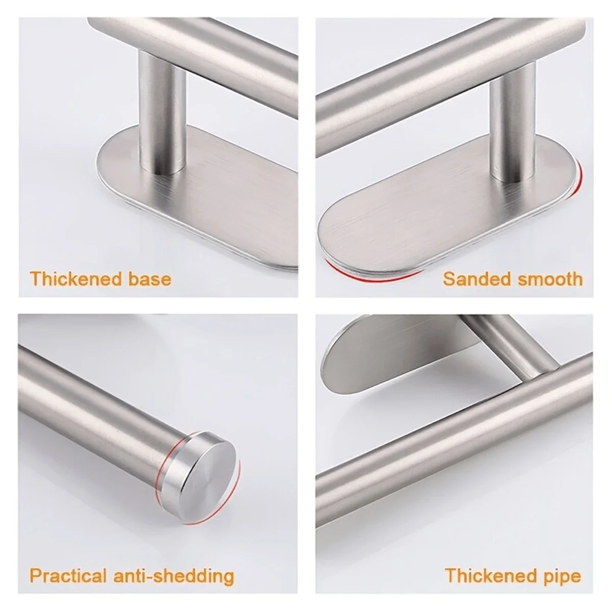 Toilet Paper Holder Wall Mounted Towel Holder for Kitchen Stainless Steel Cabinet Paper Roll Storage Hanger Bathroom Accessories image 6