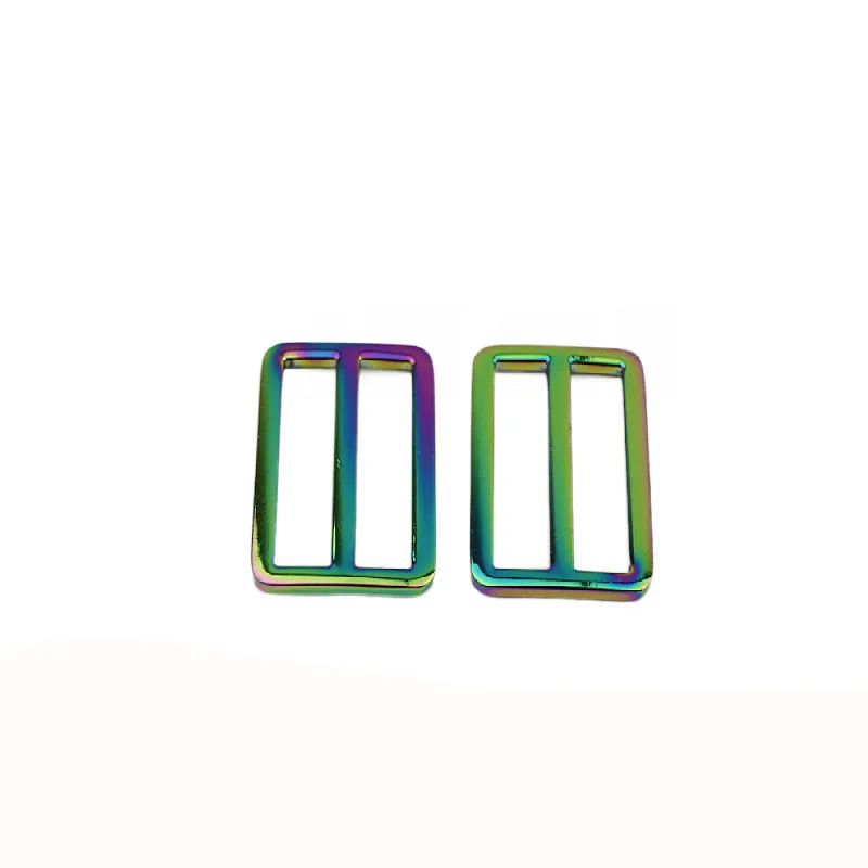 20/25/30/38mm Rainbow Slider buckles Alloy Tri-Glide Slider buckle for 25mm Strap Belt Bags Garment Accessories