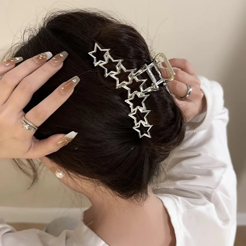 2024 New Fashion Metal Hair Claws Clip for Women Girls Trendy Hair Clip Barrette Hairpins Party Headwear Hair Accessories Tiara