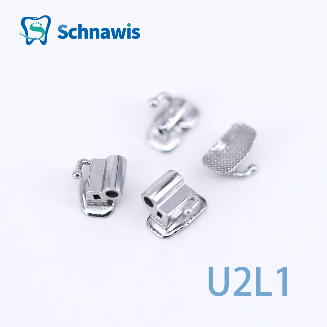 4Pcs/set 1st Molar Buccal Tubes Dental Orthodontic Bondable Bonding Convertible Single Double Triple Roth Tube Orthodontist Tool