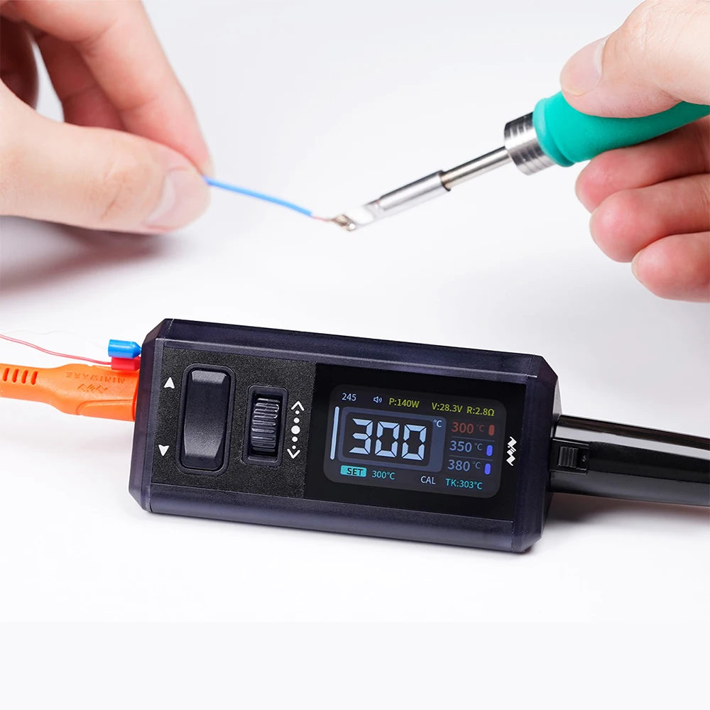 MINIWARE TS1M Mini Station de soudage PD3.1 12V-28V 200W Max Compatible avec T245/T210/T115 poignée outil de réparation de soudage