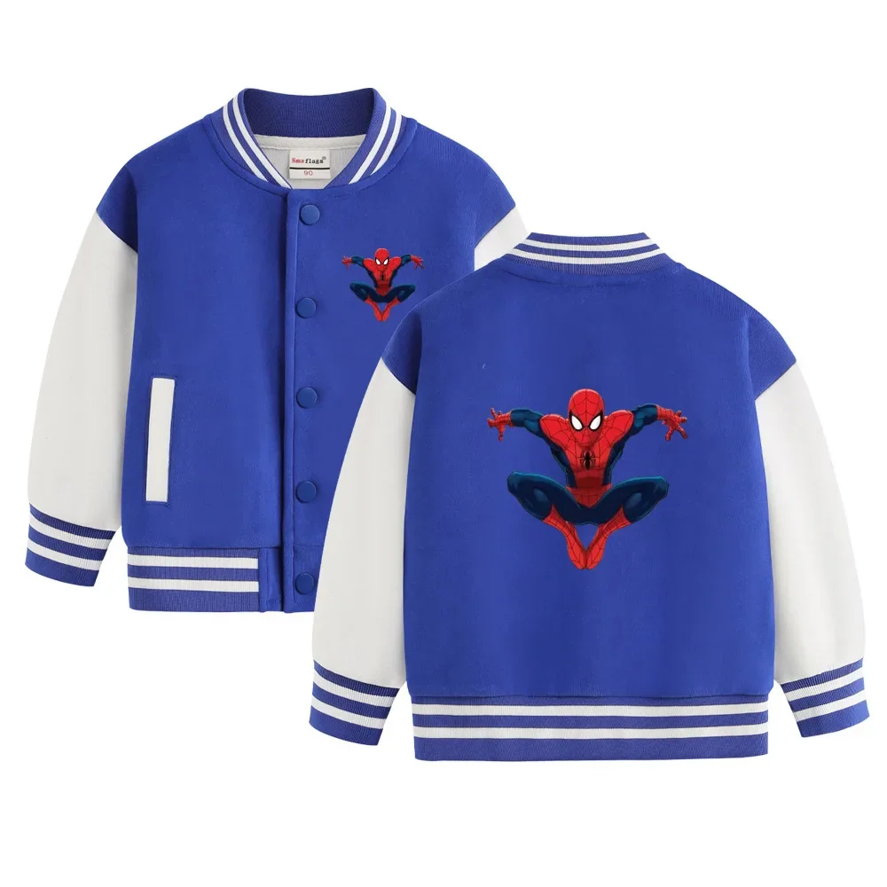 Spring and autumn Boys Spiderman Baseball Uniform 5 Color Boys Girls stitch Coat Children Clothes Casual Jackets Kids Outer Wear