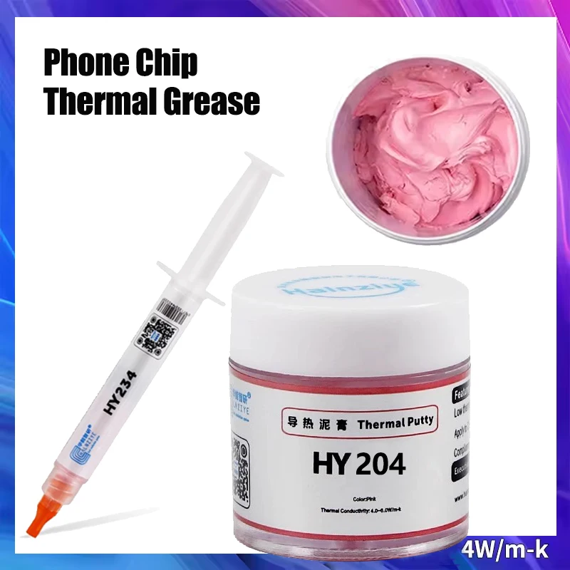 

4W/m-k Pink High Performance Heat Blocking Thermal Grease Paste For VGA GPU IC Processor Rapid Cooling