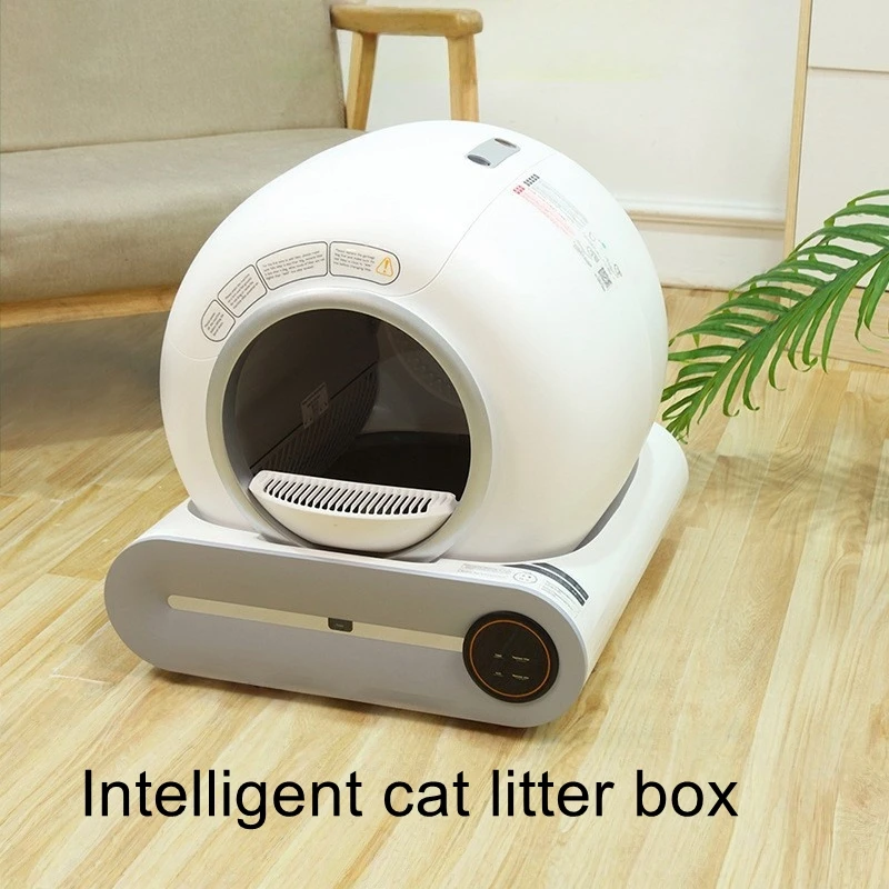 

Smart Cat Litter Box with One-Touch Cleaning, Electric Cat Toilet, Extra Large Automatic Cat Litter Box