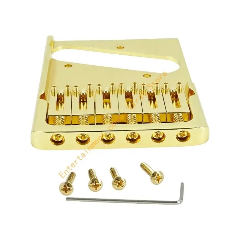T Guitar Bridge Assembly for 6 String Electric Guitar Repair 55KD