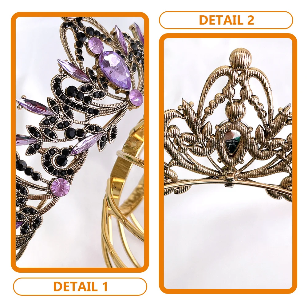 

Leaf Crown Hair Accessory Rhinestones Tiara For Bride Wedding Birthday Party Women Prom Bridal Shower Hair Styling Tool