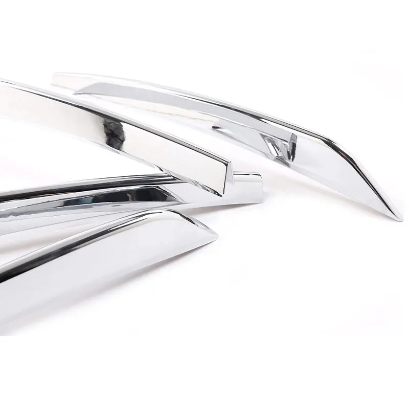 For Mercedes Benz GLC Class X253 2020 ABS Chrome Car Front Fog Light Lamp Strips Air Intake Grille Cover Protective Trim