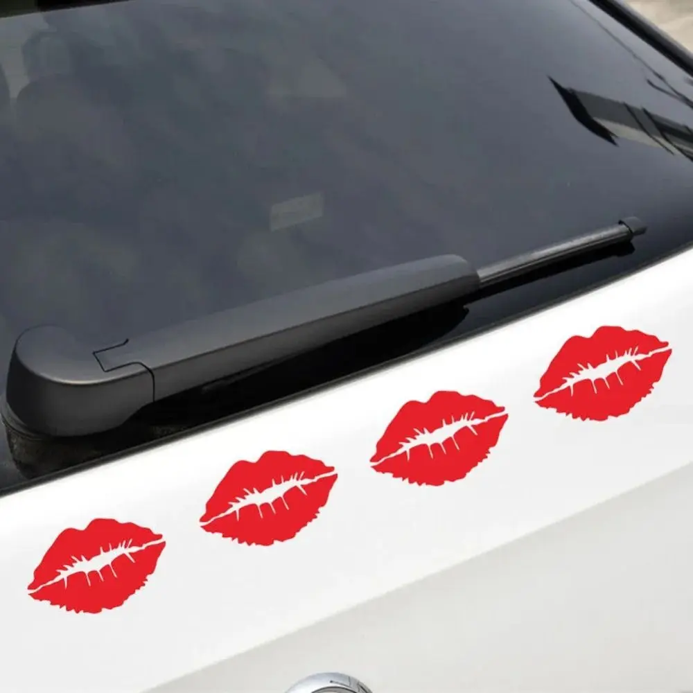 Red Lip Kiss Stickers Car Styling for Auto Car Bumper Window Vinyl Decal Sticker Decals Vinyl Decor Sexy Car Accessories