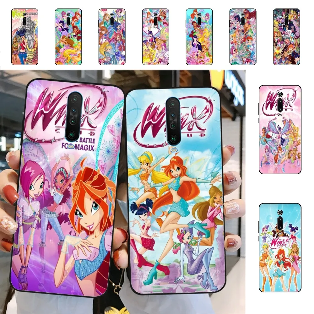 Girl W-Winx-Clubes Phone Case For Redmi 5 6 7 8 9 10 plus pro 6 7 8 9 A GO K20 K30 K40 pro plus F3 Fundas