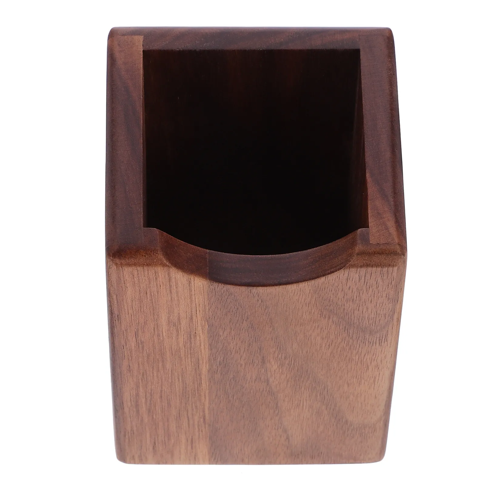 Wood Pencil Holder Desk Pen Organizer Compact Stationery Storage for Home Office Dorm Study Tabletop