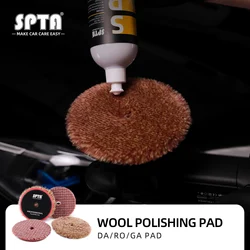 (Bulk Sales1-20Pcs) SPTA 5/6 Inch Detailing Mix Short Wool Buffing Pad Polishing for 125/150mm DA/RO Car Polisher