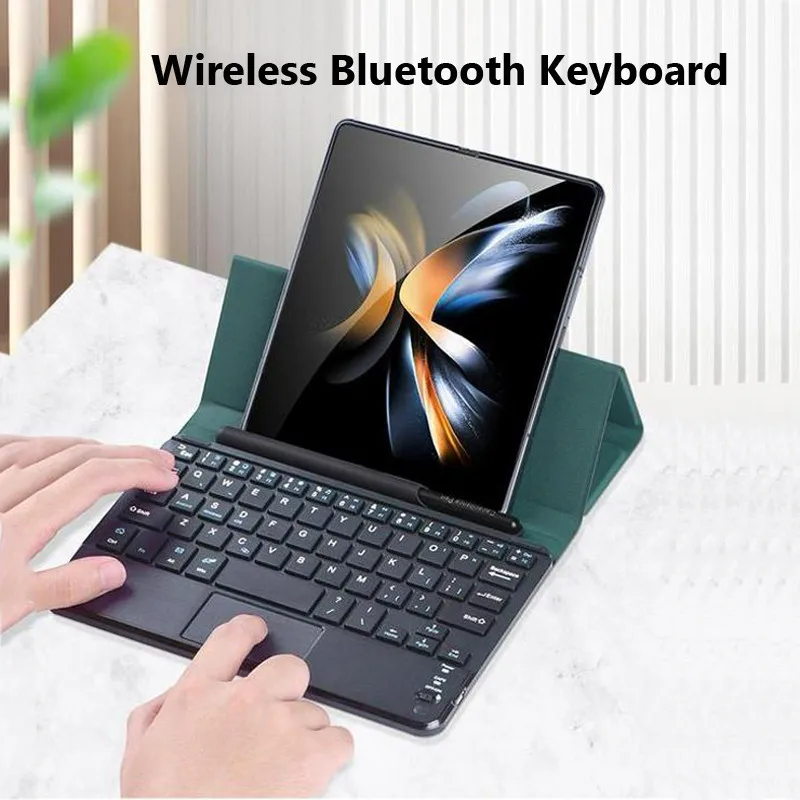 

Bluetooth Touchpad Keyboard Flip Leather Travel Carrying Folio Stand Case Cover for Huawei Mate X5 for Huawei Mate X3 Mate X2