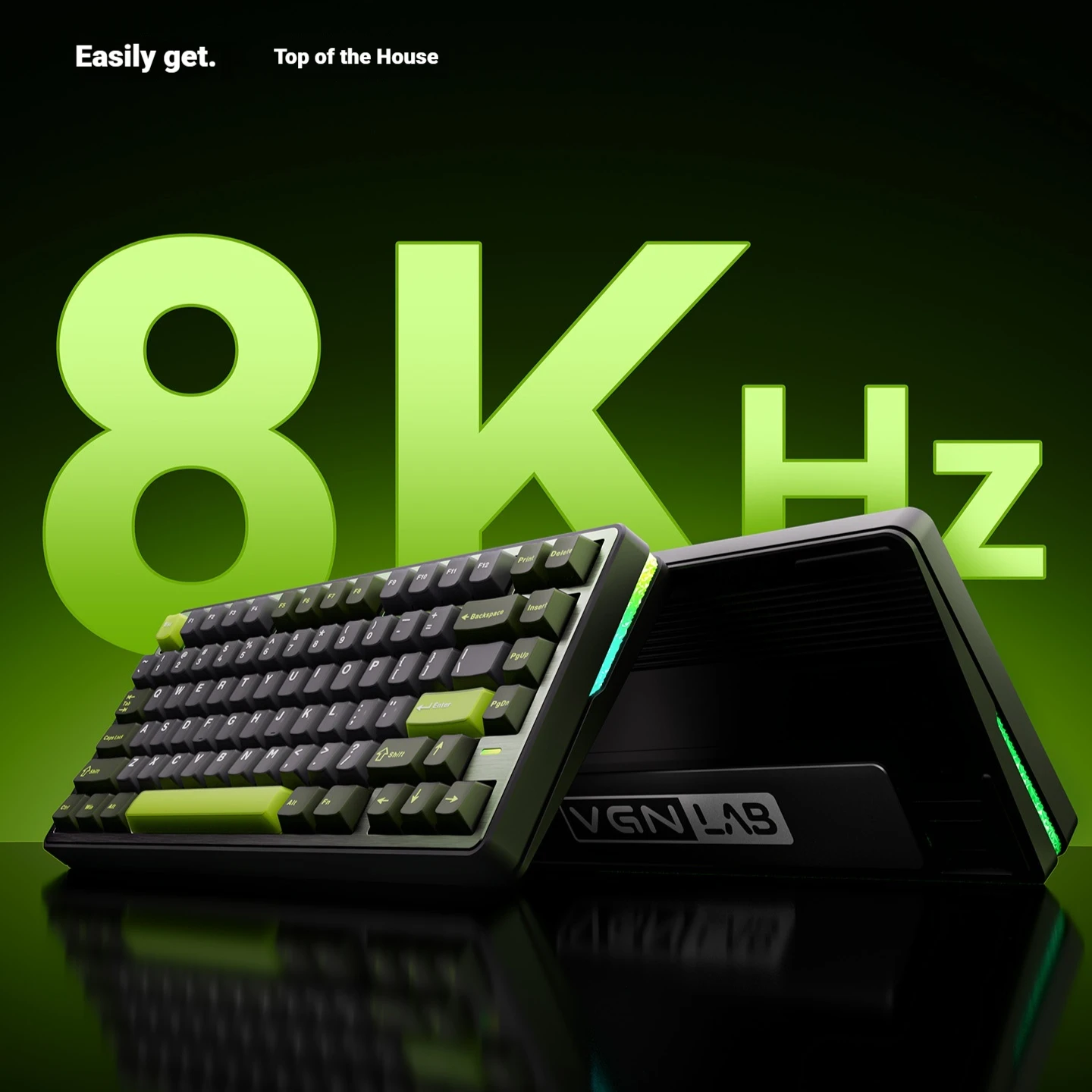 

VGN Esports Games Keyboard 3Mode 2.4G Wireless/ Bluetooth/Wired Gaming Accessories RGB Ergonomic Customized Keyboard Office