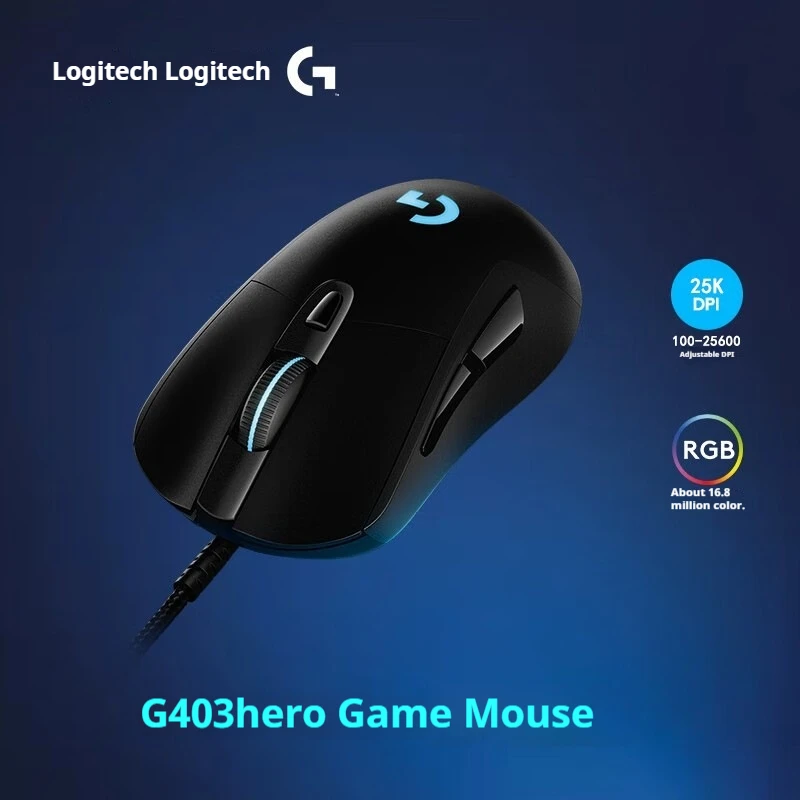 Logitech G403 Hero Wired Gaming Mouse Esports Programmable Rgb Mouse Wired Mouse Hero25k Sensor G403 Mouse For Pc Game