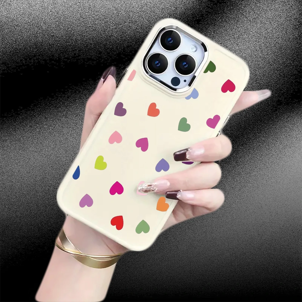 New design Love pattern case,suitable for iPhone16Pro Max/iPhone16Pro/iPhone16/ iPhone16 Plus to iPhone11 12 13 14 15 series