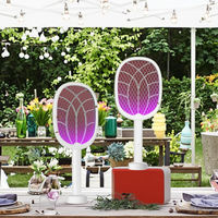 Electric Mosquito Killer UV Light Mosquito Racket USB Rechargeable Bug Zapper 2700V 2-in-1 Fly Swatter Trap Insect Killer Bat