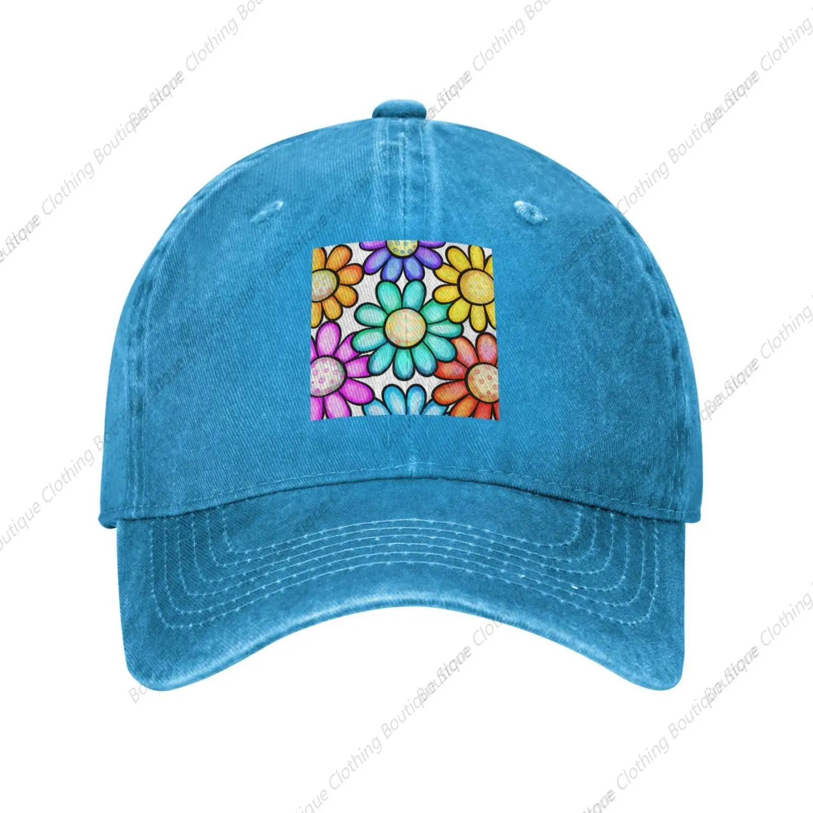 

Colorful Chrysanthemums Baseball Cap for Men Women Vintage Trucker Hat Golf Hats Dad Hat