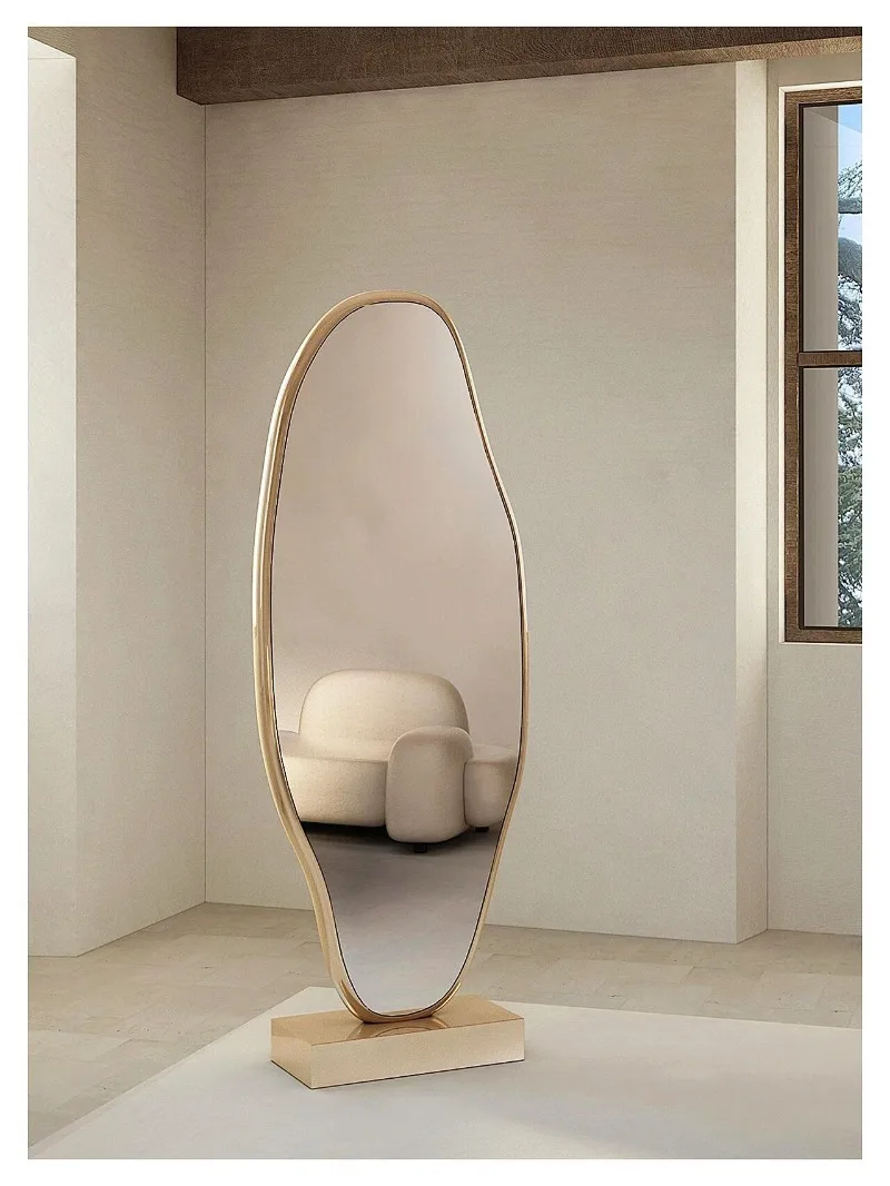 Full-body mirror photography base display props Floor-to-ceiling display mirror Creative personality special-shaped mirror
