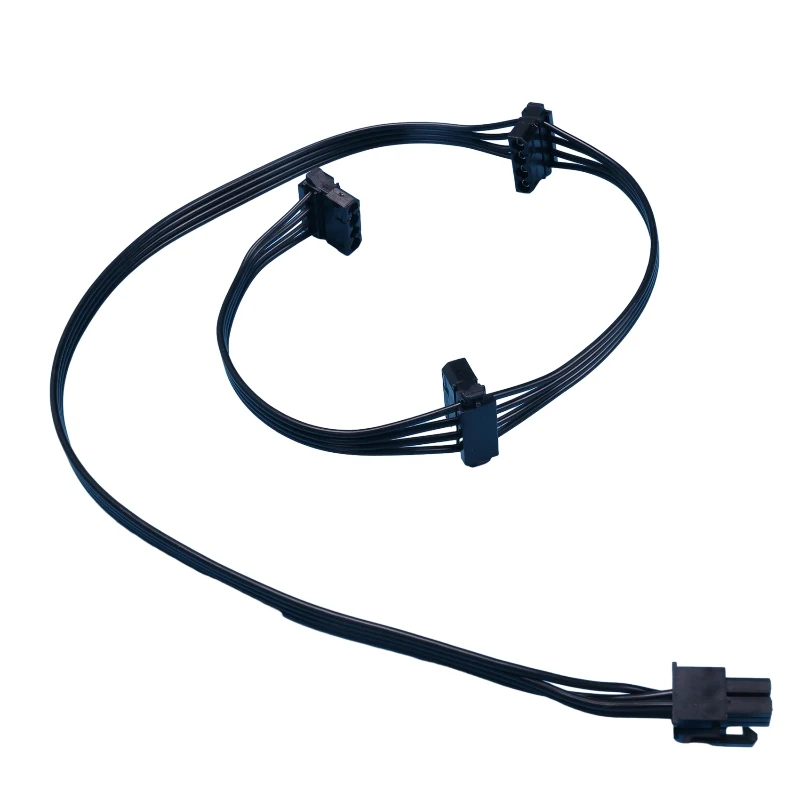 Pcie 6Pin Om 3 Molex Type D 4Pin Ide Kabel Hoek Voor Seasonic Focus Plus Gold/Platinum/Px/Gx/Sgx 1000W, 850W, 750W, 650W, 550W