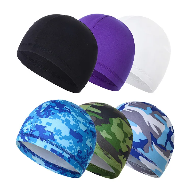 15 Colors Summer Outdoor Breathable Elastic Cap Absorb Sweat Riding Skull Camouflage Sport Quick-Dry Cycling Cap For Women Men