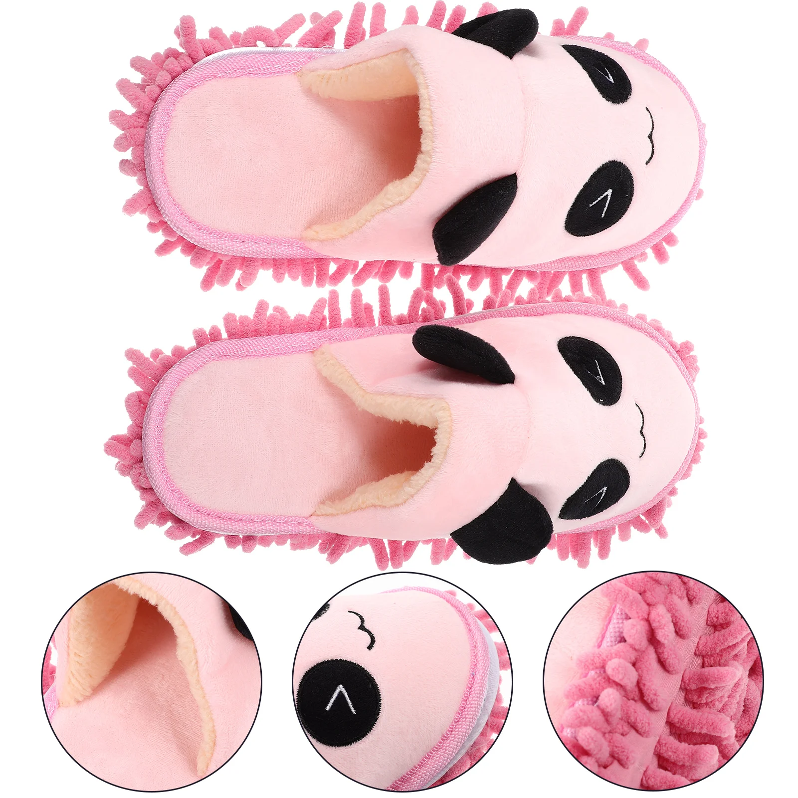 Slippers Anti-skid Mop Socks Floor Cleaning Dust Sweeping Mute Suitable for Vinyl Floors Mopping Flannel