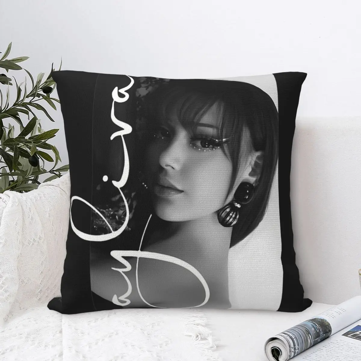 Cool Singer Ayliva Pillow Cases Pop Music Cushion Cover Creative Decor Pillowcover for Car 40*40cm