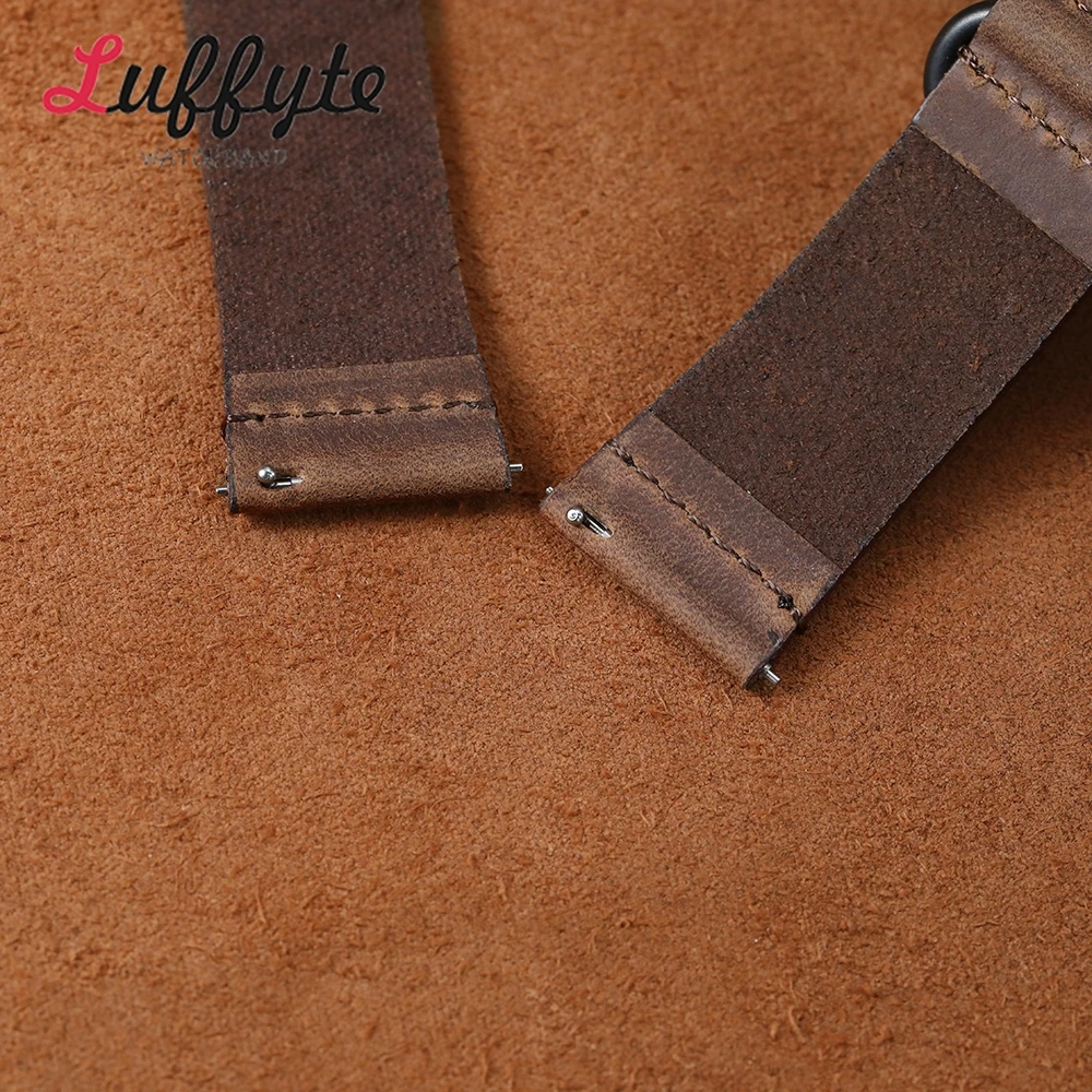 Confortável nova pulseira de couro de bezerro macio 20mm 22mm negócios casual pulseiras pulseira de substituição