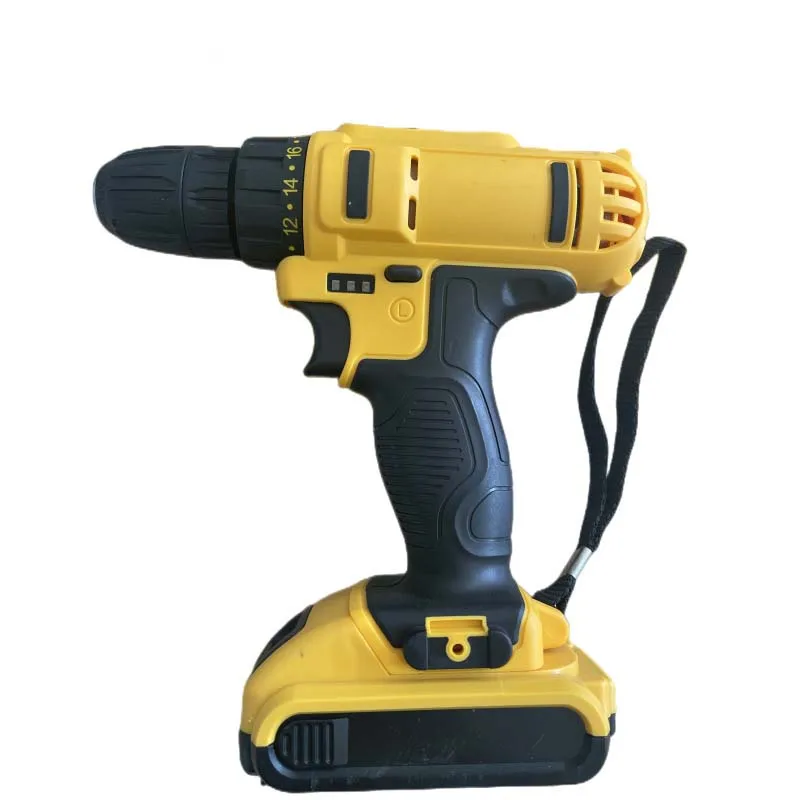 Rechargeable hand drill lithium battery   multifunctional electric driver pistol   screwdriver