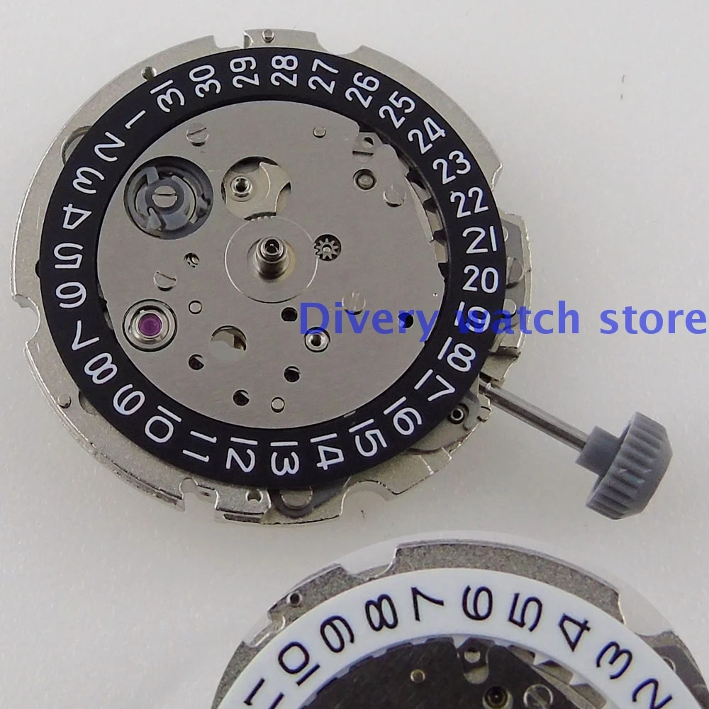 

Black/White Date Display High Accuracy No Hacking 21 Jewels 26mm*7.5mm Japan Genuine Miyota 8215 Automatic Movement