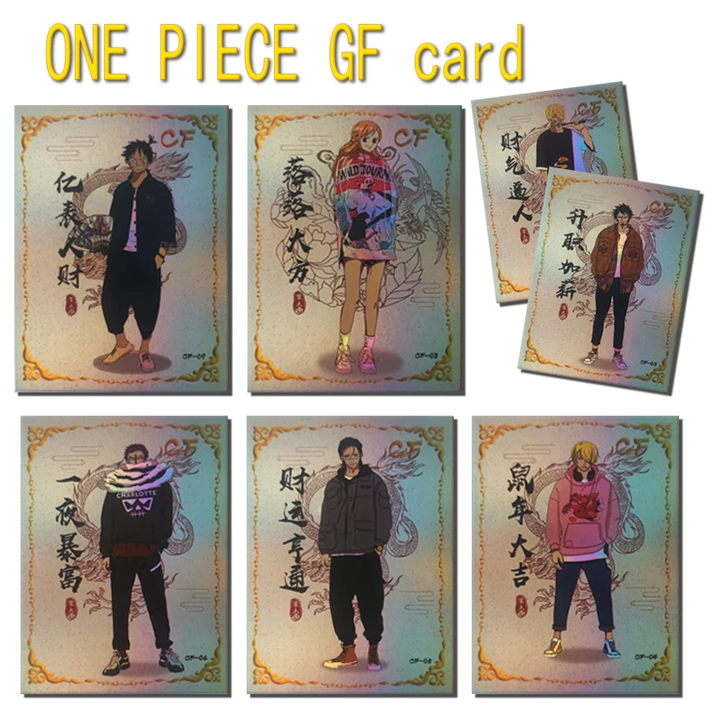 

One Piece Gf Card Monkey D Luffy Sanji Nami Charlotte Katakuri Roronoa Zoro Game Collection Children's Toys Birthday Gifts