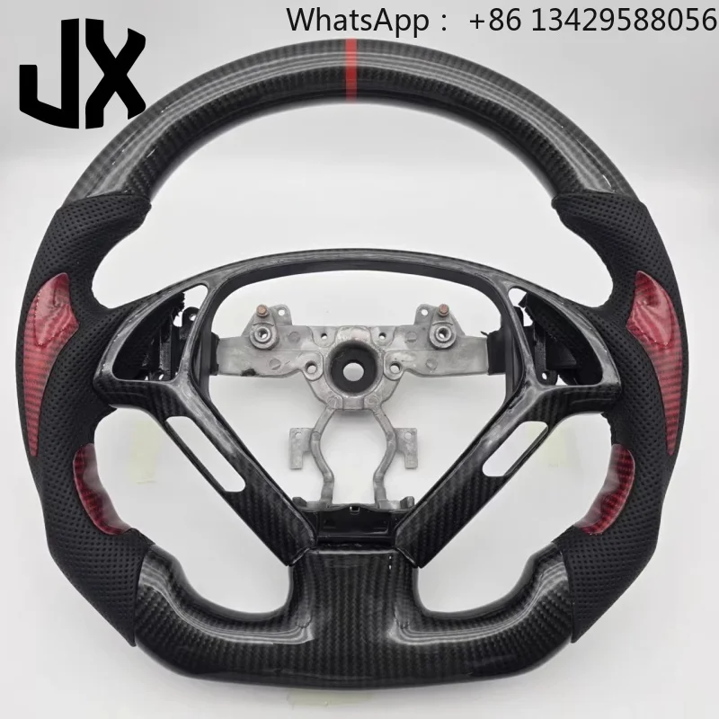 Carbon Fiber Steering Wheel for Infiniti G37 G37X G25 G35 Q60 QX50 Q40 2007-2013 Customize LED Steering Wheel Car Accessories