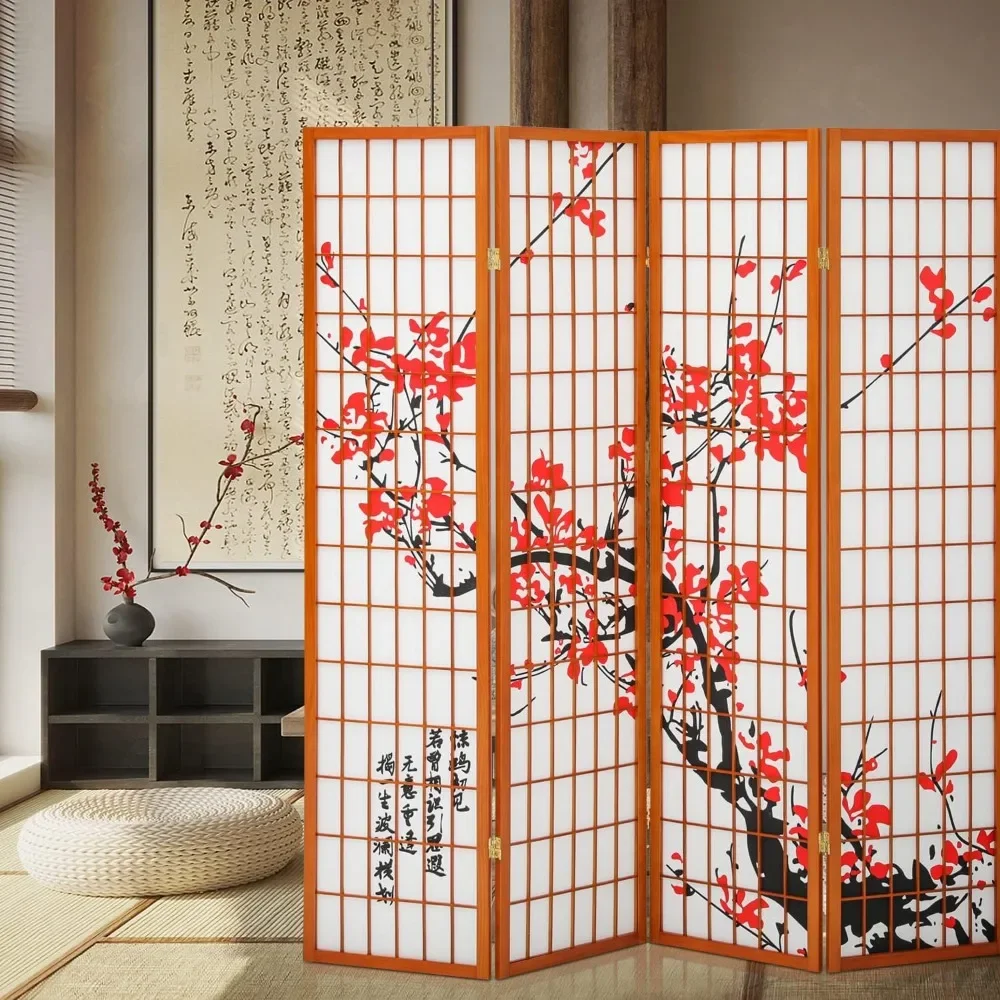 Japanese style screen partition living room and stylish decoration with wind imitation grid,modern Foldable screen